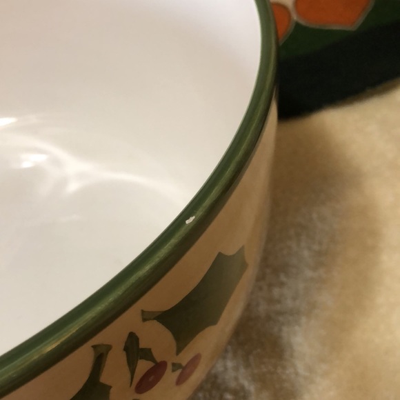 Home Victorian Holly Serving Bowl 5.5”x11” - Picture 7 of 8